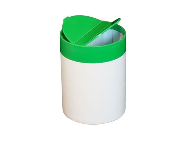 Split lid on a divided tube